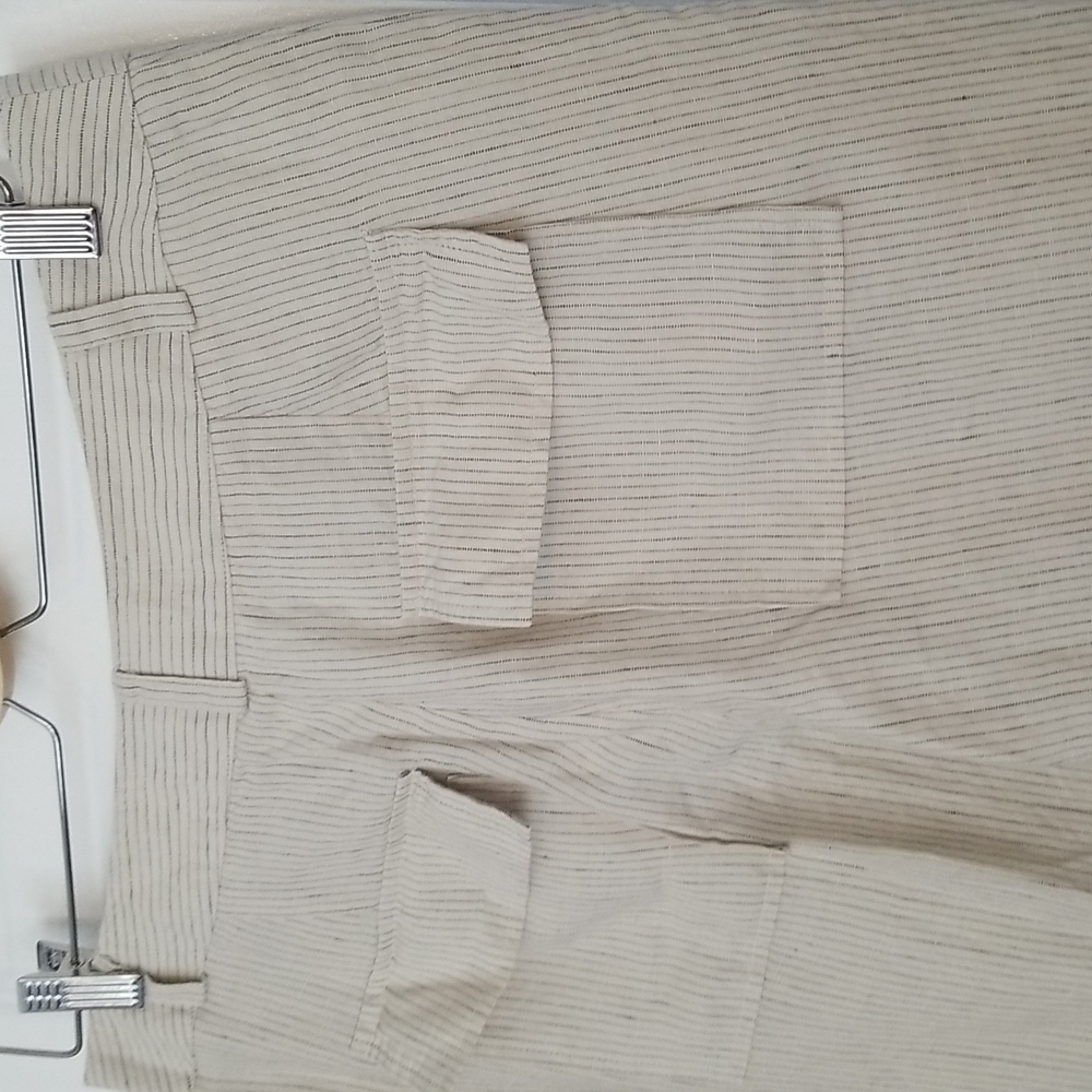 Victoria Secret Vintage London Jean Marisa Fit Linen Pants size 8 NWOT - Picture 6 of 7